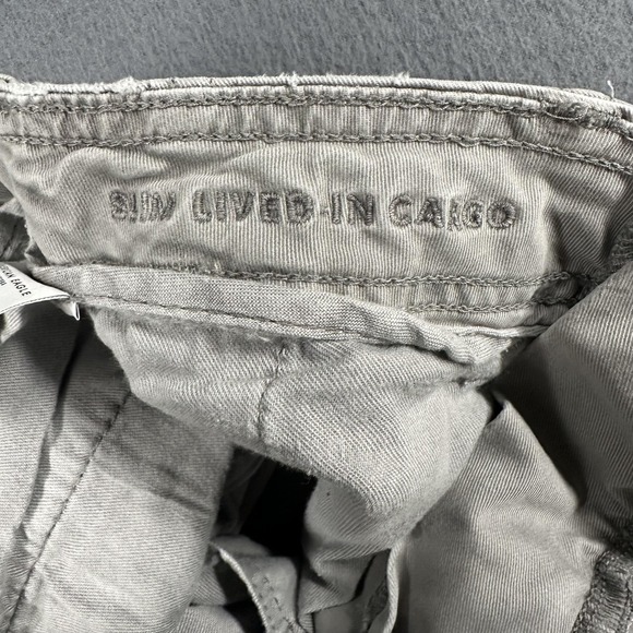 American Eagle Outfitters Cargo Pants Mens 28x30 Gray 360 Lived-In Flex Slim - Picture 7 of 13